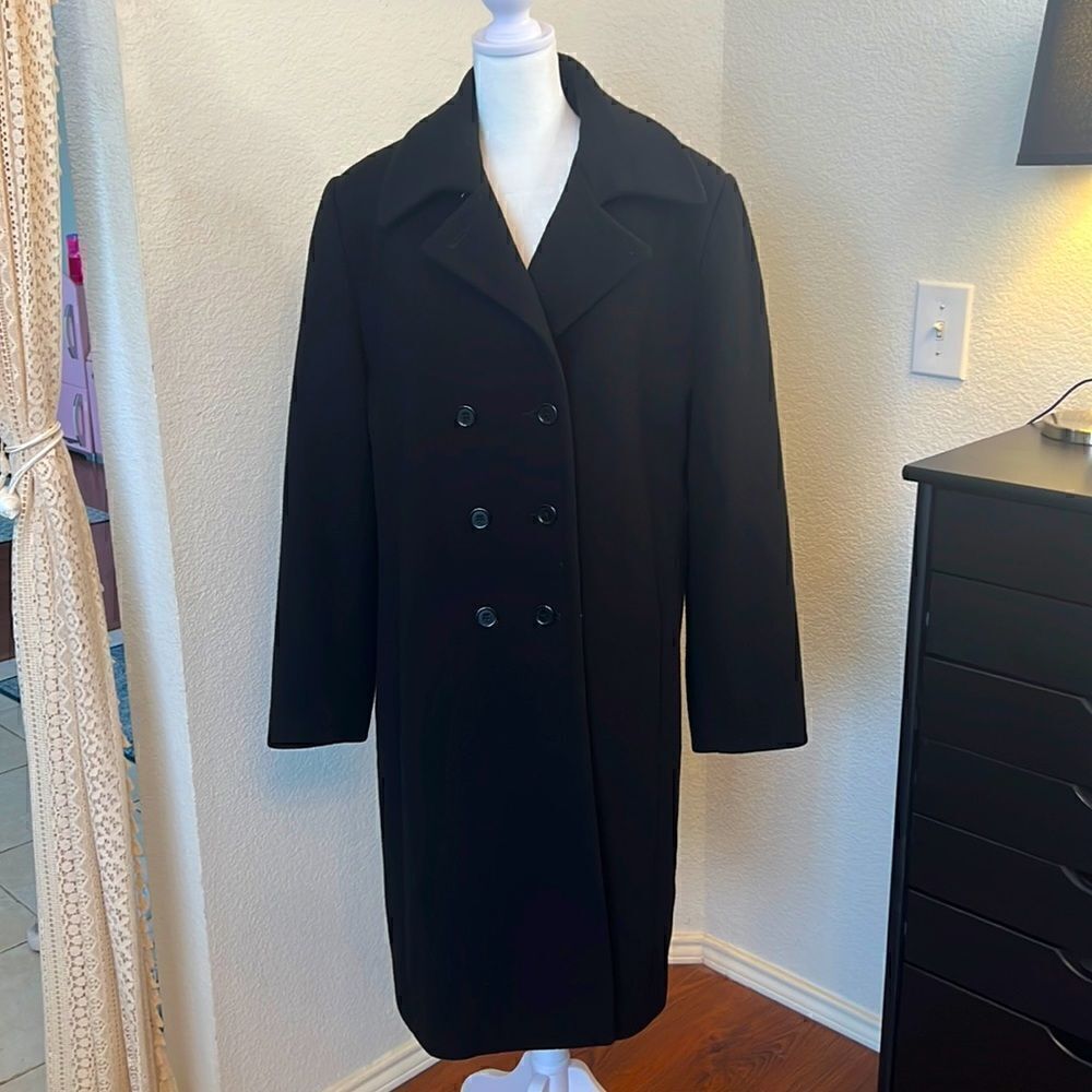 Preston & York Wool 3/4 Length Overcoat - Size 14